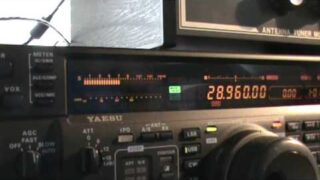 C6ARW 2013 CQWW DX Phone 10 Meter Pile-Up 10-27-13 1305-1318z