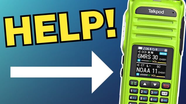 My Talkpod A36 Plus is LOCKED on GMRS!