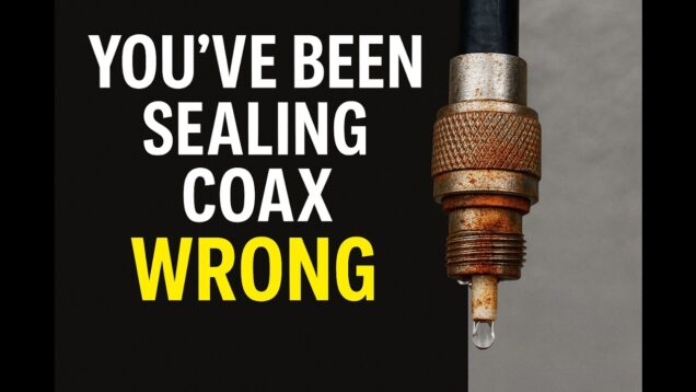 The RIGHT Way to Seal Coax – Lasts for YEARS!