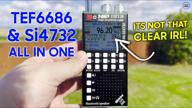 AMNVOLT SI4732 TEF6686 HF SW LW MW SSB AIR Portable Receiver